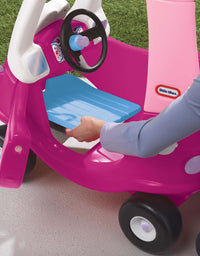 Little Tikes Princess Cozy Coupe Ride-On Toy - Toddler Car Push and Buggy Includes Working Doors, Steering Wheel, Horn, Gas Cap, Ignition Switch - For Boys and Girls Active Play , Pink
