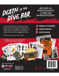 Hunt A Killer Death at The Dive Bar, Immersive Murder Mystery Game -Take on the Unsolved Case as an Independent Challenge, for Date Night or with Family & Friends as Detectives for Game Night, Age 14+

