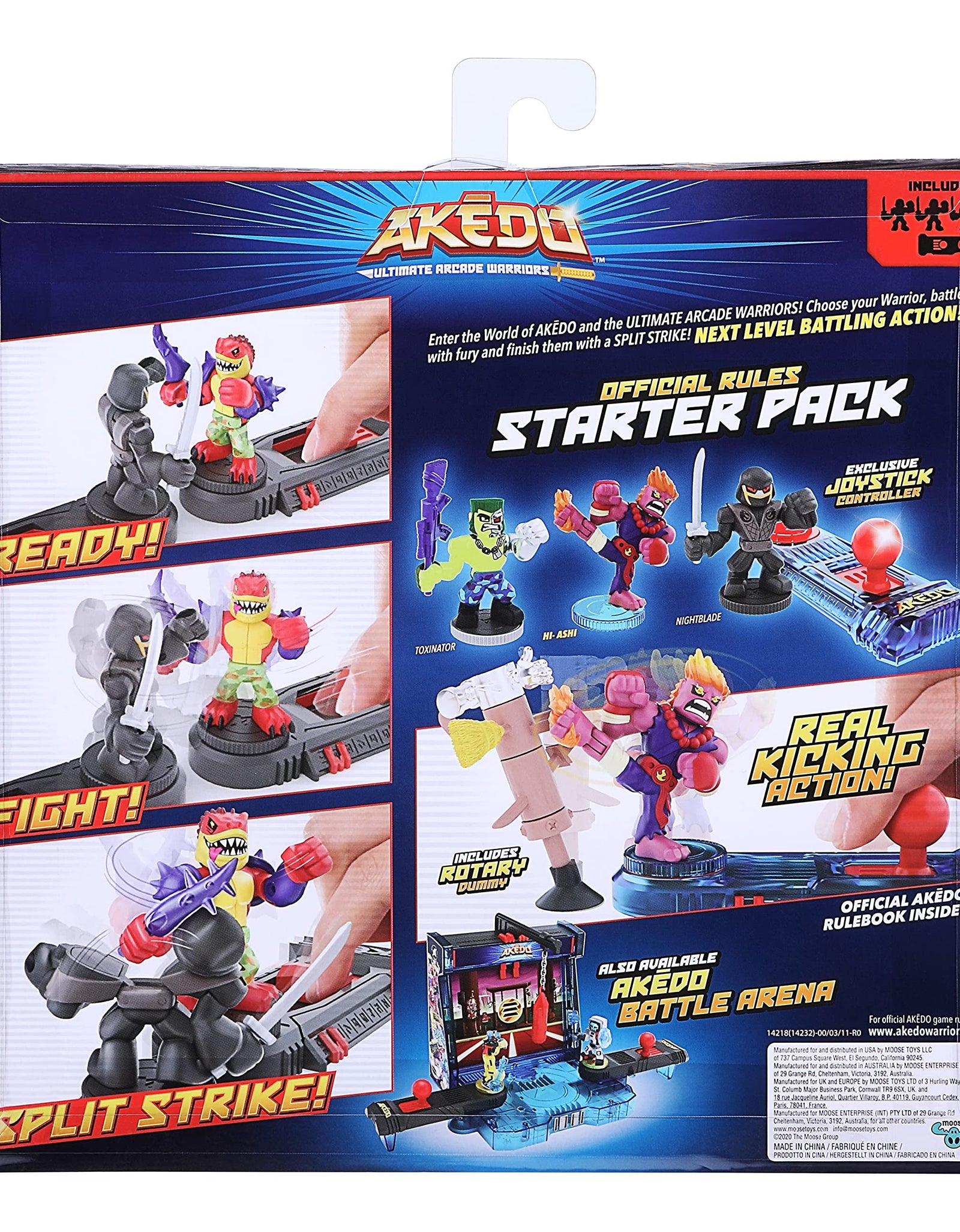 Akedo Ultimate Arcade Warriors Starter Pack - Legendary Kick Attack, Multicolor (14232)