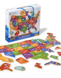 Learning Resources Magnetic U.S. Map Puzzle, Fun Geography for Kids, US Map, Develops Fine Motor Skills, 44 Pieces, Ages 4+
