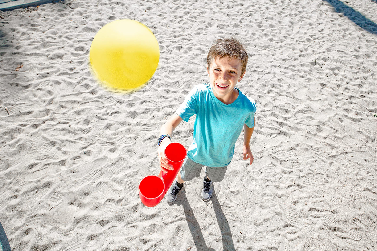 pindaloo Skill Game Toy with 2 Balls- Gifts for Kids and Adults Indoor & Outdoor Games, Ball Toys for Boys, Girls, & Teens - Gift Ideas for Teens, Fun Stuff , Develops Motor & Juggling Skills -Blue