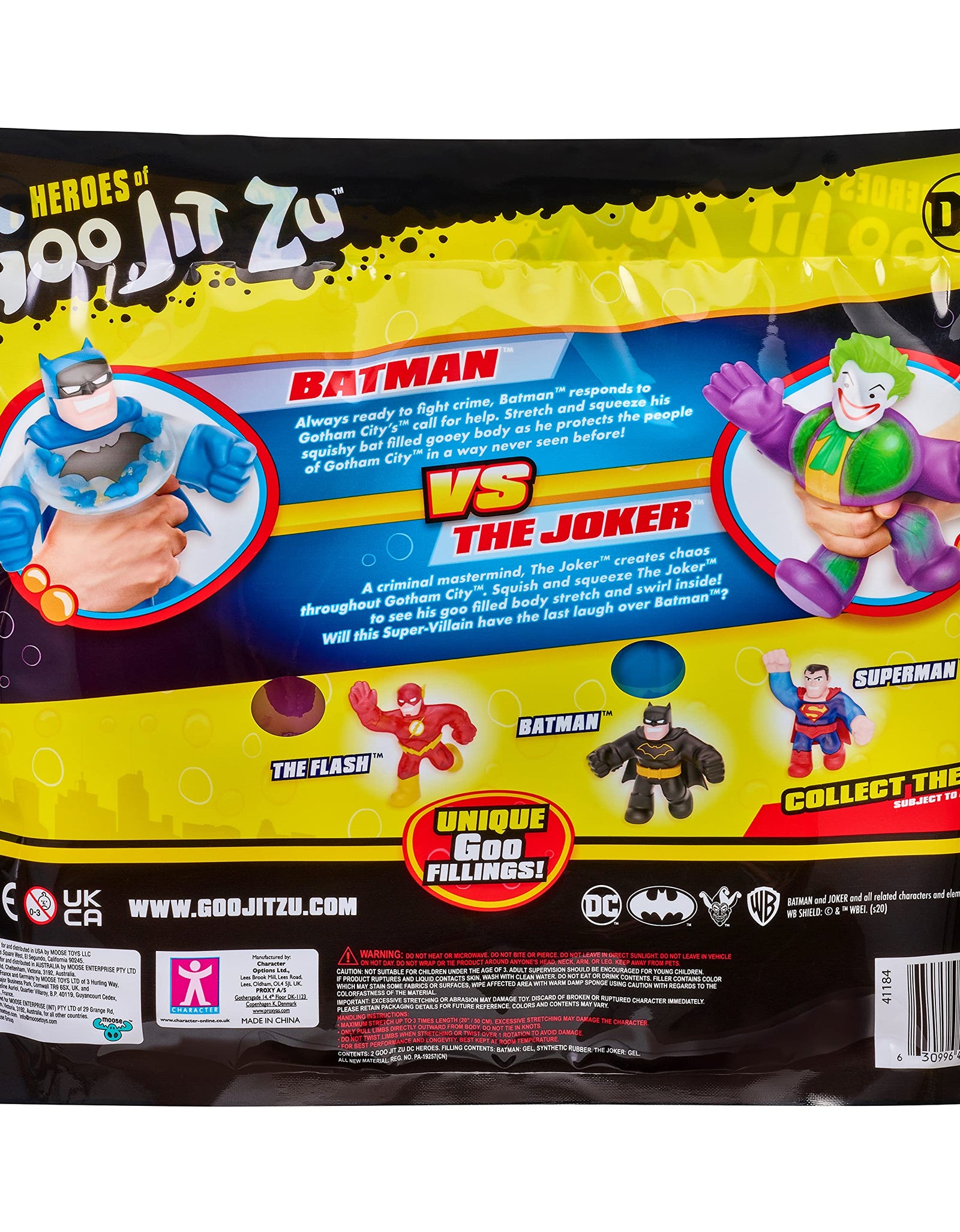 Heroes of Goo Jit Zu DC Versus Pack Batman vs Joker - Squishy, Stretchy, Gooey 2 Pack