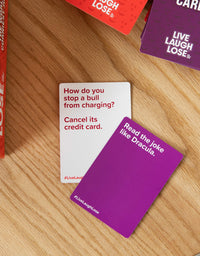 Live Laugh Lose - The Party Game Where You Compete to Make Corny Jokes Funny - by What Do You Meme?
