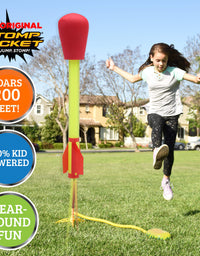 The Original Stomp Rocket Ultra Rocket Launcher, 4 Rockets and Toy Air Rocket Launcher - Outdoor Rocket STEM Gift for Boys and Girls Ages 5 Years and Up - Great for Outdoor Play
