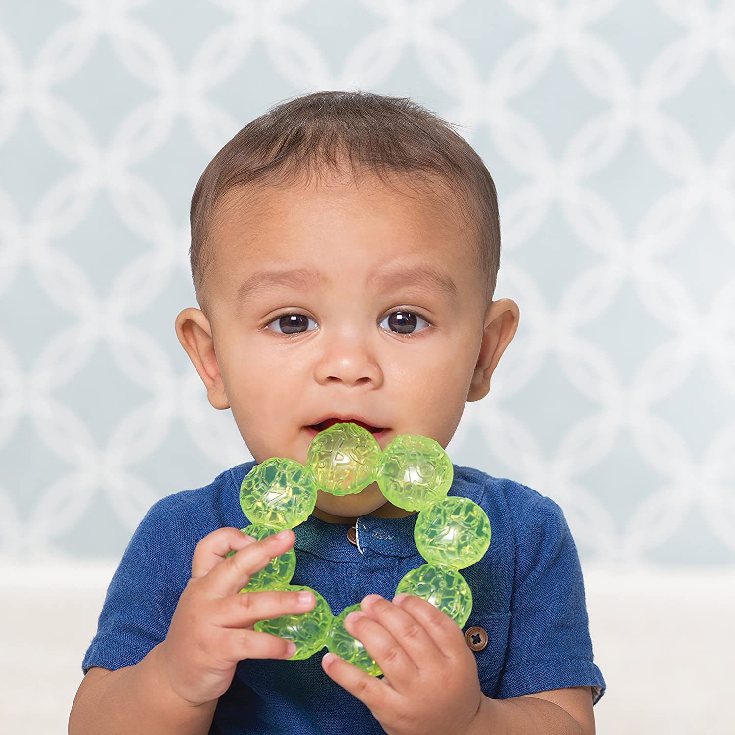 Infantino 3-Pack Water Teethers , Blue and Green , 7 x 2.25 x 8 Inch (Pack of 3)