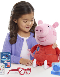Peppa Pig 13.5-Inch Tourist Peppa Pig Plush, Super Soft & Cuddly Stuffed Animal, Amazon Exclusive, by Just Play
