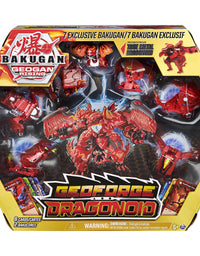 Bakugan GeoForge Dragonoid, 7-in-1 Includes Exclusive True Metal Dragonoid and 6 Geogan Collectibles, Kids Toys for Boys
