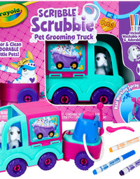 Crayola Scribble Scrubbie Pets Grooming Truck, Toys, Gift for Girls & Boys, Age 3, 4, 5, 6
