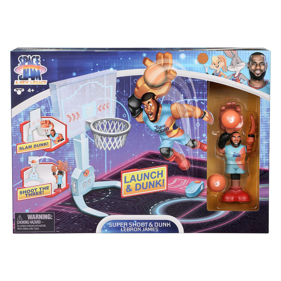 Moose Toys Space Jam: A New Legacy - Super Shoot & Dunk Playset with Lebron Figure