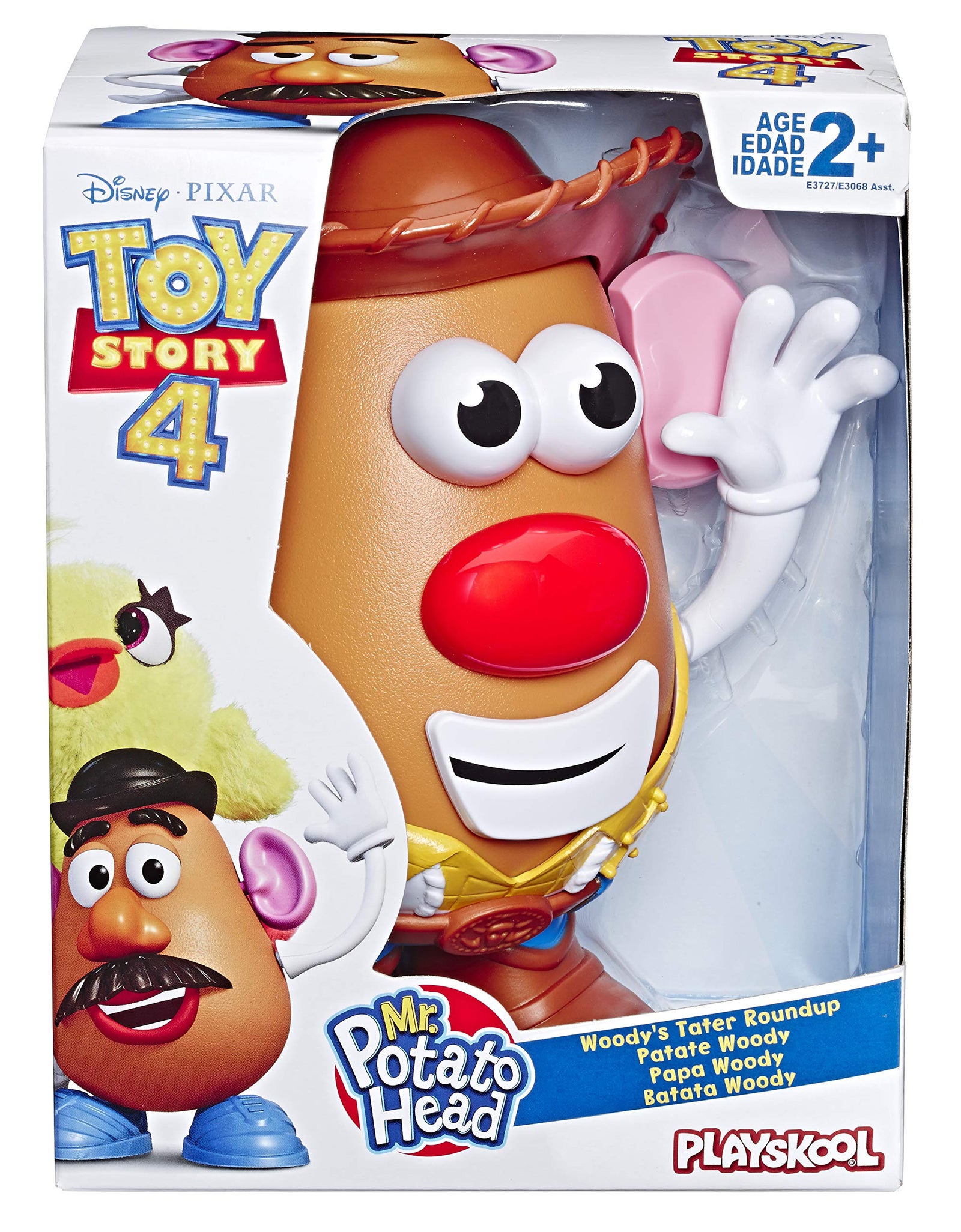 Mr Potato Head Disney/Pixar Toy Story 4 Woody's Tater Roundup Figure Toy for Kids Ages 2 & Up, E3727