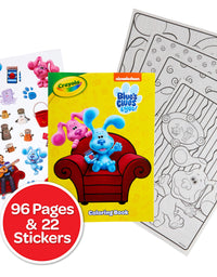 Crayola Blues Clues Coloring Book with Stickers, Gift for Kids, 96 Pages, Ages 3, 4, 5, 6
