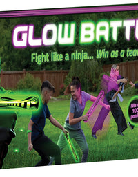 Starlux Games Glow Battle: A Ninja Game with Glow-in-The-Dark Foam Swords - an Indoor & Outdoor Activity for Boys, Girls and Teens Ages 8+
