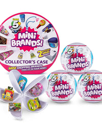 5 Surprise Mini Brands Collector's Kit Series 1 - Amazon Exclusive Mystery Capsule Real Miniature Brands by Zuru (3 Capsules + 1 Collector's Case)

