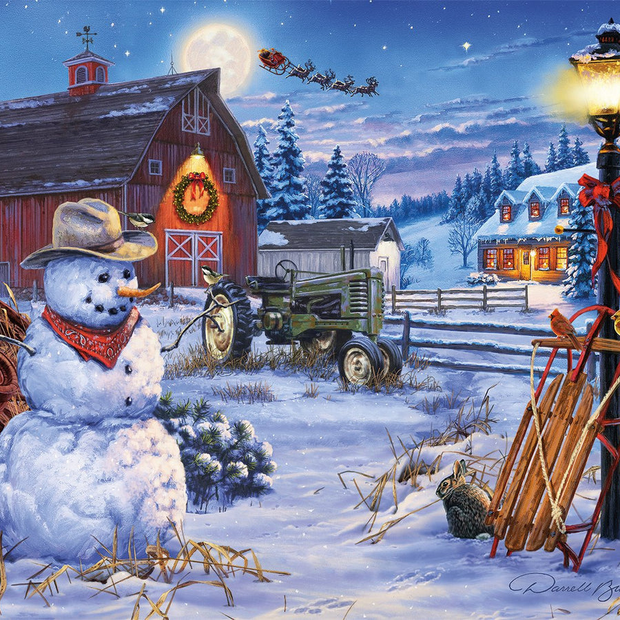 Buffalo Games - Holiday Collection - Darrell Bush - Country Christmas - 1000 Piece Jigsaw Puzzle