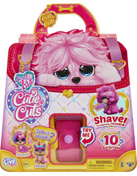 Little Live Scruff-A-Luvs Cutie Cuts! Shave, Reveal and Style, Plush Rescue Pet - Pink Puppy, Multicolor (30146)
