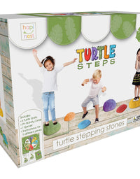 Hapinest Turtle Steps Balance Stepping Stones Obstacle Course Coordination Game for Kids and Family - Indoor or Outdoor Sensory Play Equipment Toys Toddler Ages 3 4 5 6 7 8 Years and Up
