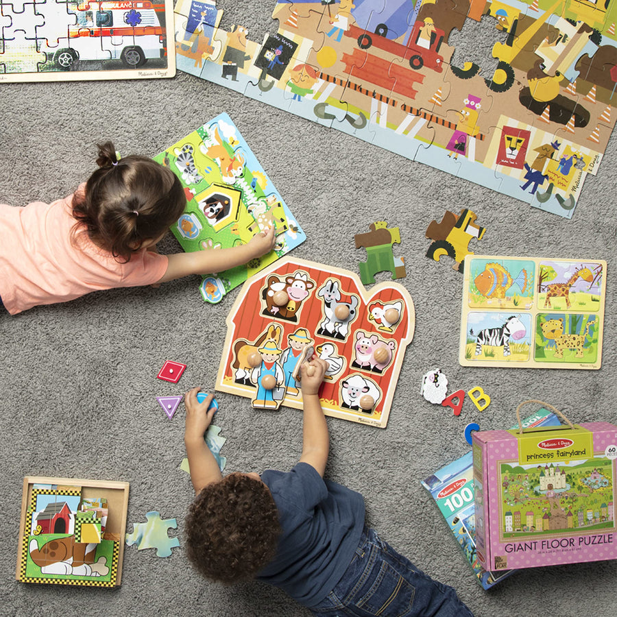 Melissa & Doug Farm Animals Jumbo Knob Wooden Puzzle