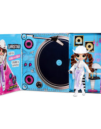 LOL Surprise OMG Remix Lonestar Fashion Doll, Plays Music with Extra Outfit, 25 Surprises Including Shoes, Hair Brush, Doll Stand, Magazine, and Record Player Package - for Girls Ages 4+
