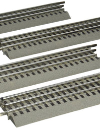 Lionel FasTrack 10” Straight Track, Electric O Gauge, 4-Pack
