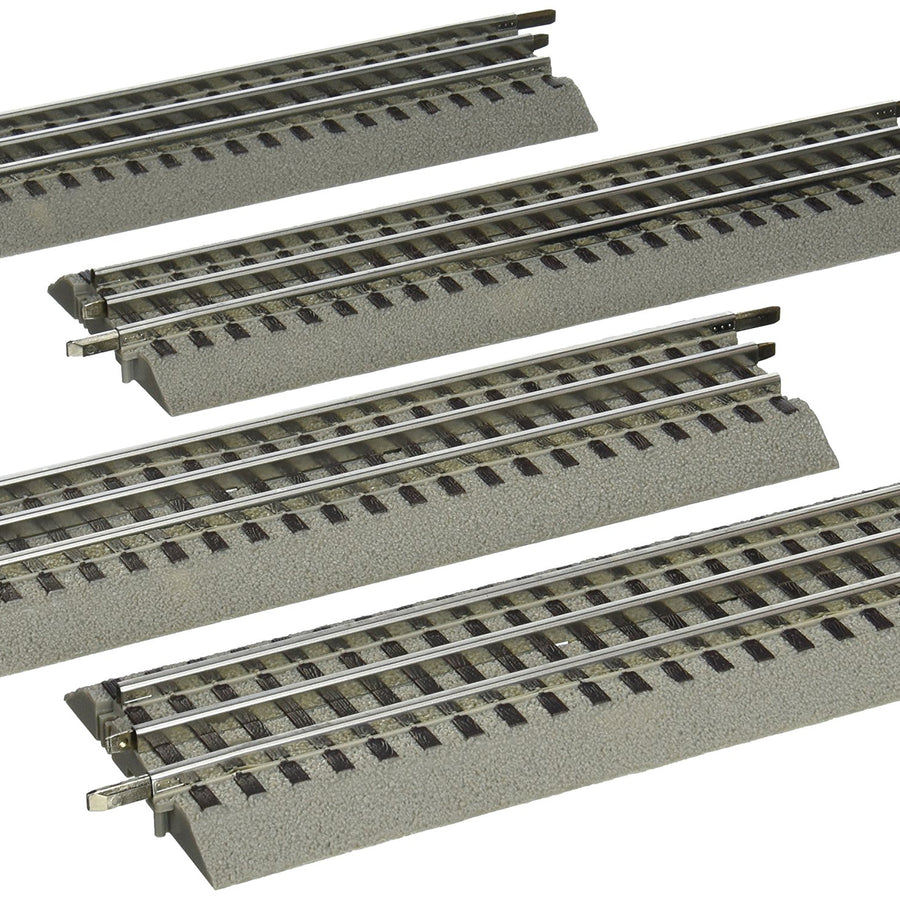 Lionel FasTrack 10” Straight Track, Electric O Gauge, 4-Pack