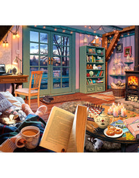 Ravensburger Cozy Retreat 500 Piece Large Format Jigsaw Puzzle for Adults - Every Piece is Unique, Softclick Technology Means Pieces Fit Together Perfectly
