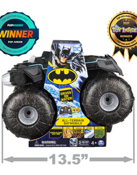 DC Comics Batman, All-Terrain Batmobile Remote Control Vehicle, Water-Resistant Batman Toys for Boys Aged 4 and Up
