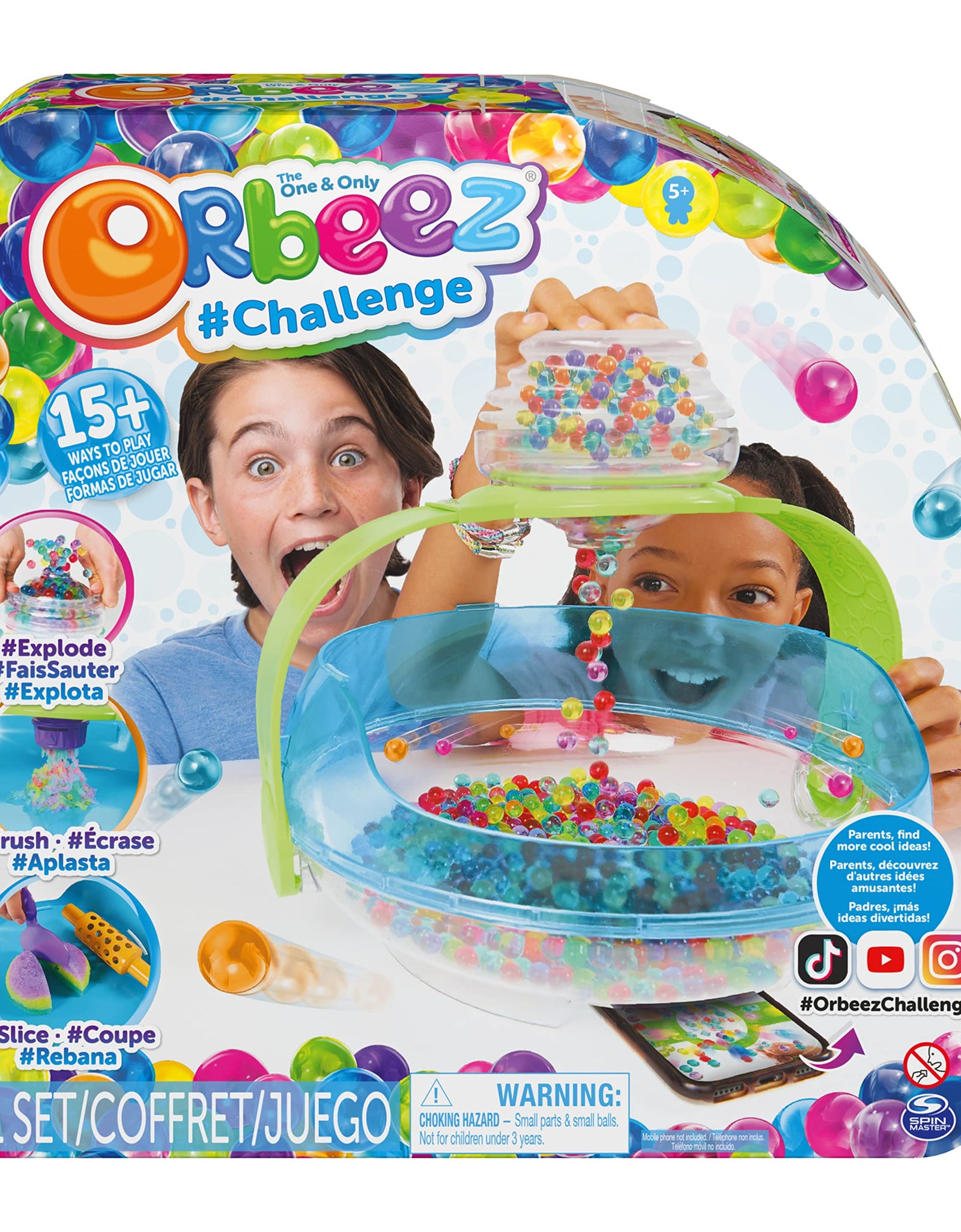 Orbeez Challenge, The One and Only, 2000 Non-Toxic Water Beads, Includes 6 Tools and Storage, Sensory Toy for Kids Aged 5 and Up