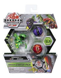 Bakugan Starter Pack 3-Pack, Fenneca Ultra, Geogan Rising Collectible Action Figures, Kids Toys for Boys
