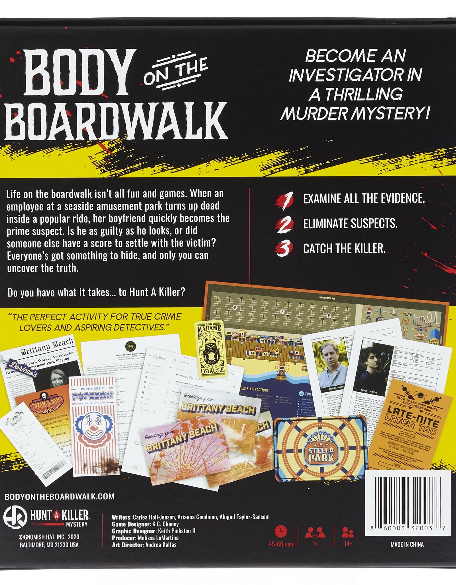 Hunt A Killer Body On The Boardwalk, Immersive Murder Mystery Game -Take on The Unsolved Case for Independent Challenge, Date Night, or with Family & Friends as Detectives for Game Night, Age 14+