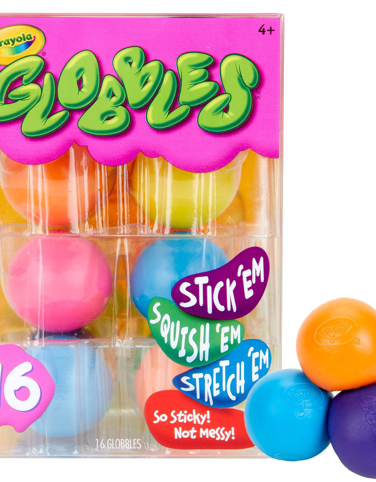 Crayola Globbles 16 Count, Squish & Fidget Toys, Gift for Kids, Age 4, 5, 6, 7, 8