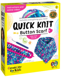 Creativity for Kids Quick Knit Loom – Make Your Own Pom Pom Hat And Accessories For Beginners (Packaging May Vary)
