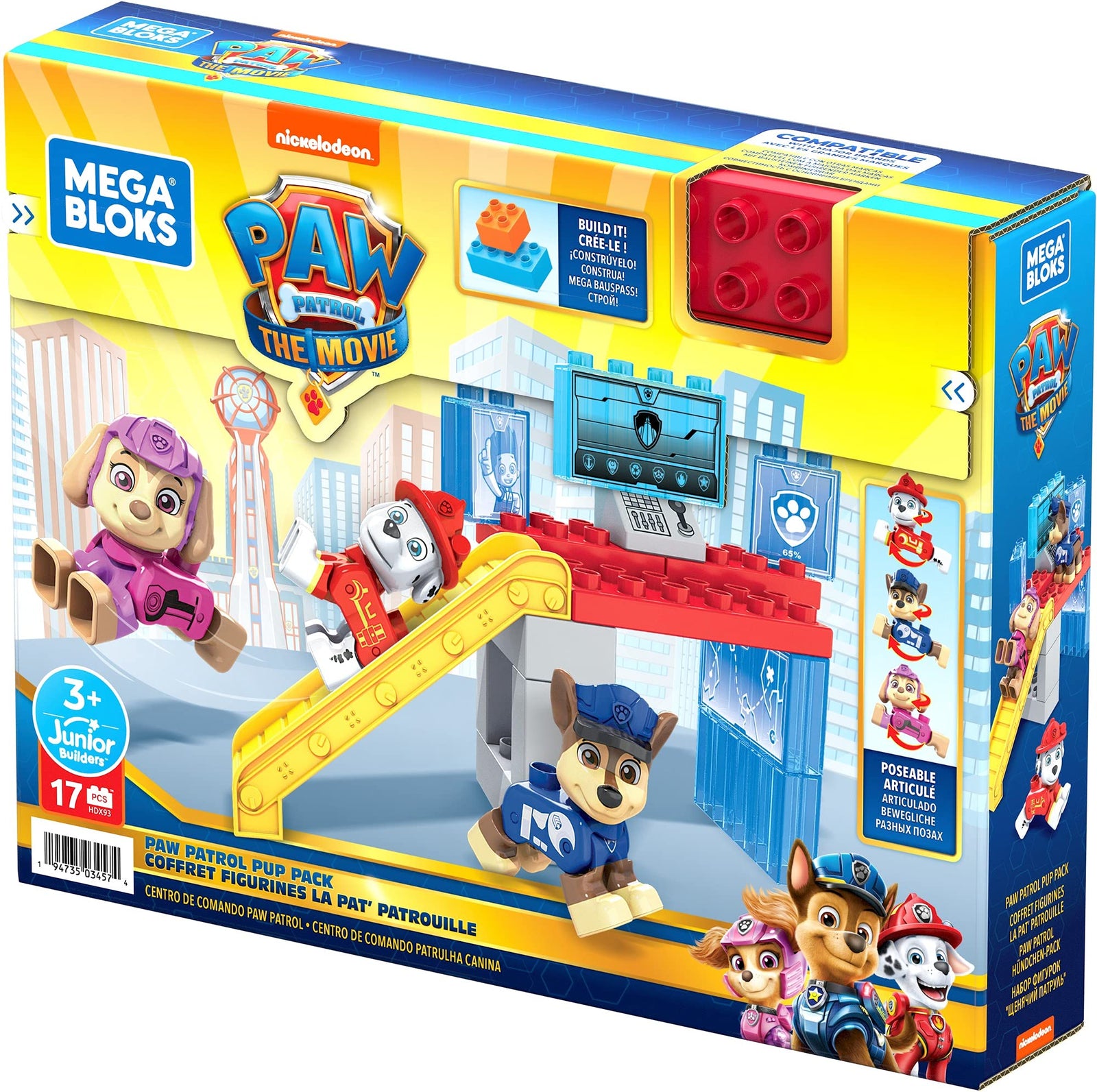 Mega Bloks Paw Patrol Pup Pack, Bundle Building Toys for Toddlers