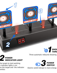 KKONES Electric Scoring Auto Reset Shooting Digital Target for Nerf Guns Shooting Target

