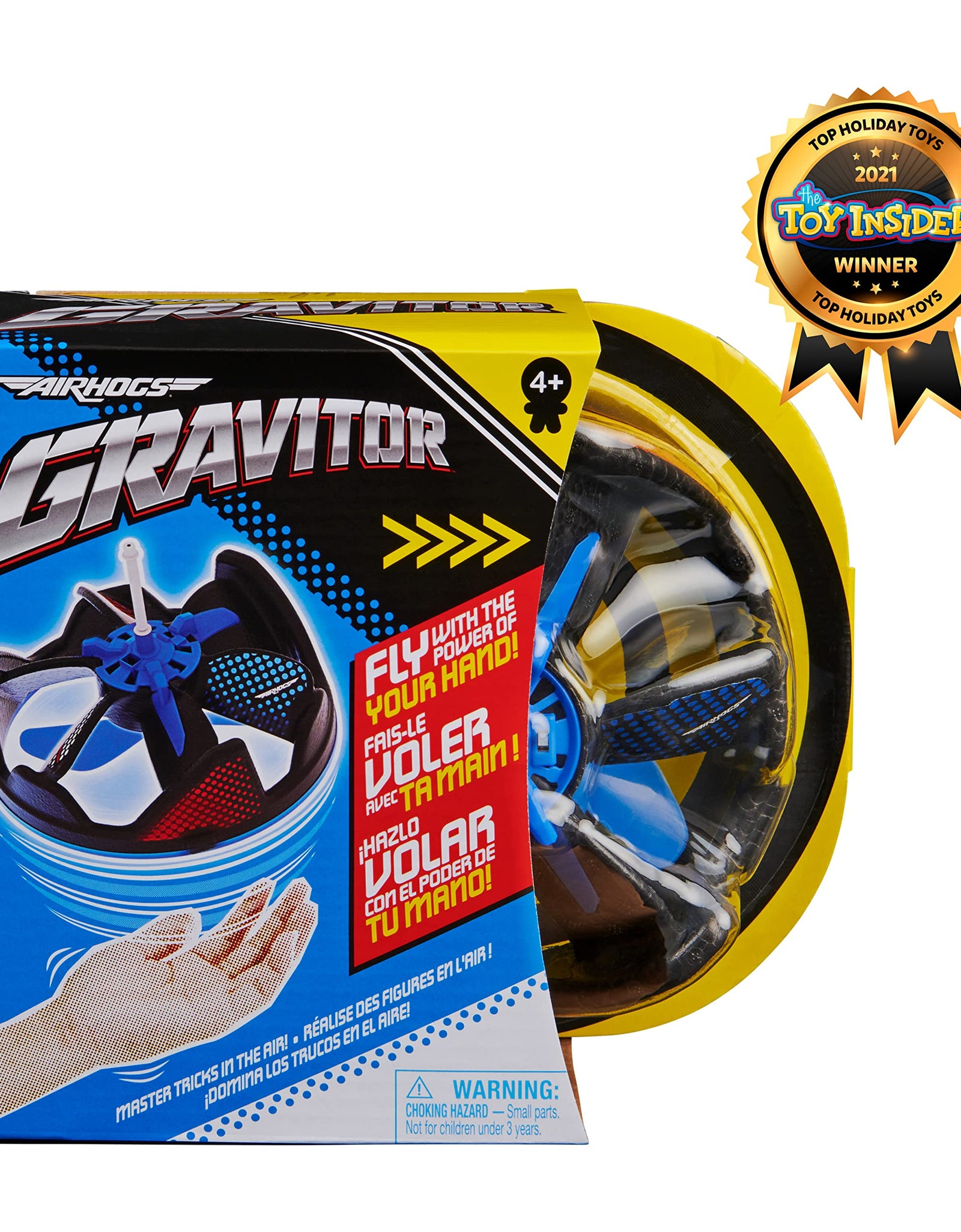 Air Hogs Gravitor with Trick Stick, USB Rechargeable Flying Toys, Drones for Kids 4 and up