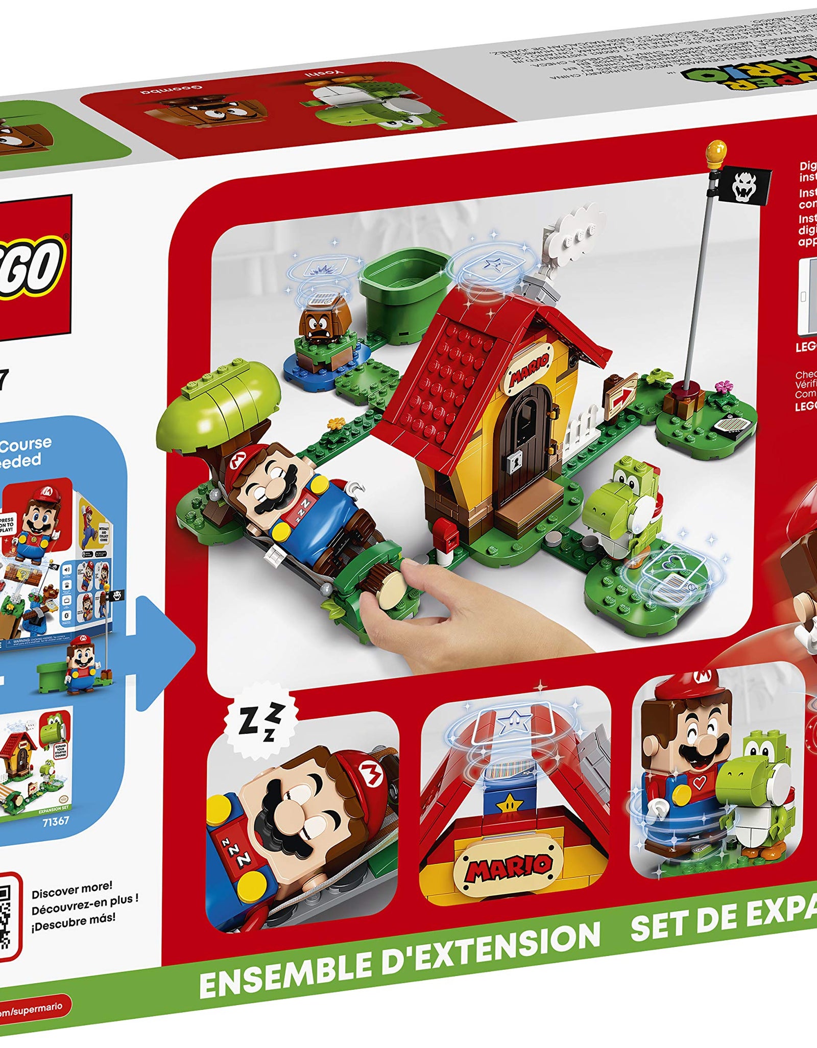 LEGO Super Mario Mario’s House & Yoshi Expansion Set 71367 Building Kit, Collectible Toy to Combine with The Super Mario Adventures with Mario Starter Course (71360) Set (205 Pieces)