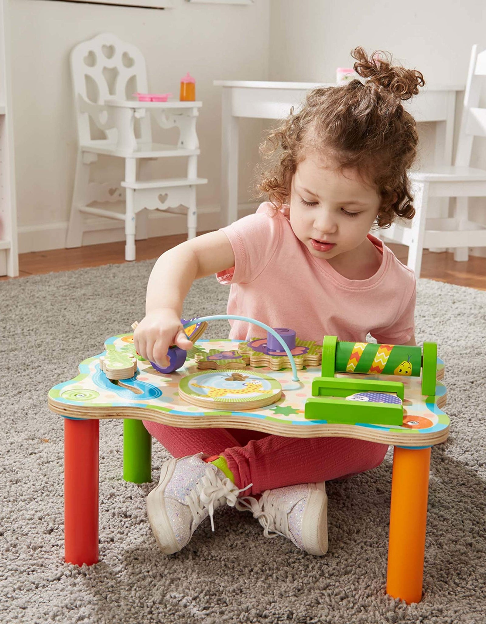 Melissa & Doug First Play Children’s Jungle Wooden Activity Table for Toddlers