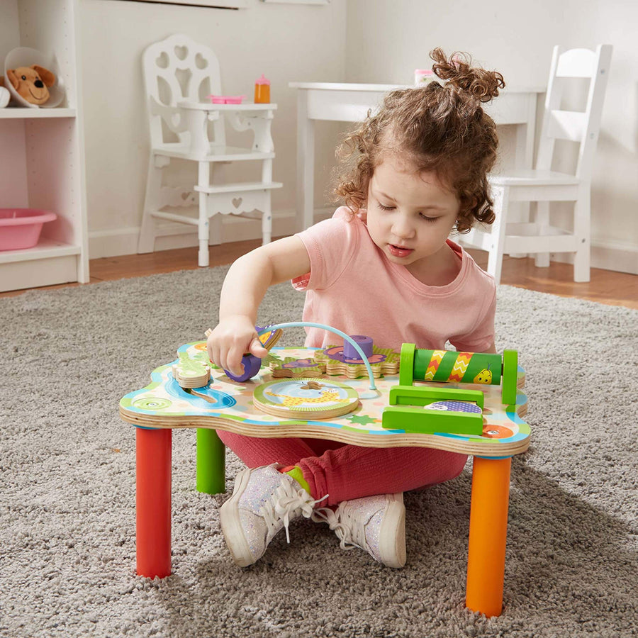 Melissa & Doug First Play Children’s Jungle Wooden Activity Table for Toddlers