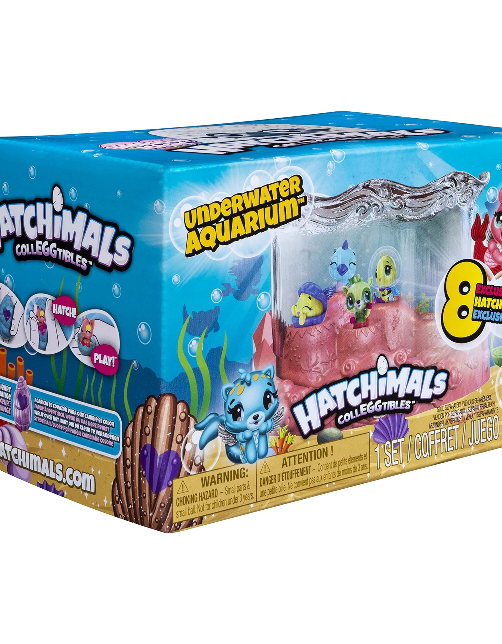 Hatchimals CollEGGtibles, Mermal Magic Underwater Aquarium with 8 Exclusive, for Kids Aged 5 and Up, Amazon Exclusive