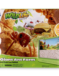 Uncle Milton Giant Ant Farm - Large Viewing Area - Care for Live Ants - Nature Learning Toy - Science DIY Toy Kit - Great Gift for Boys & Girls, Green
