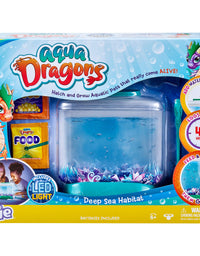 Little Live Aqua Dragons - Deep Sea Habitat - LED Light Up Tank Hatch and Grow Aquatic Pets
