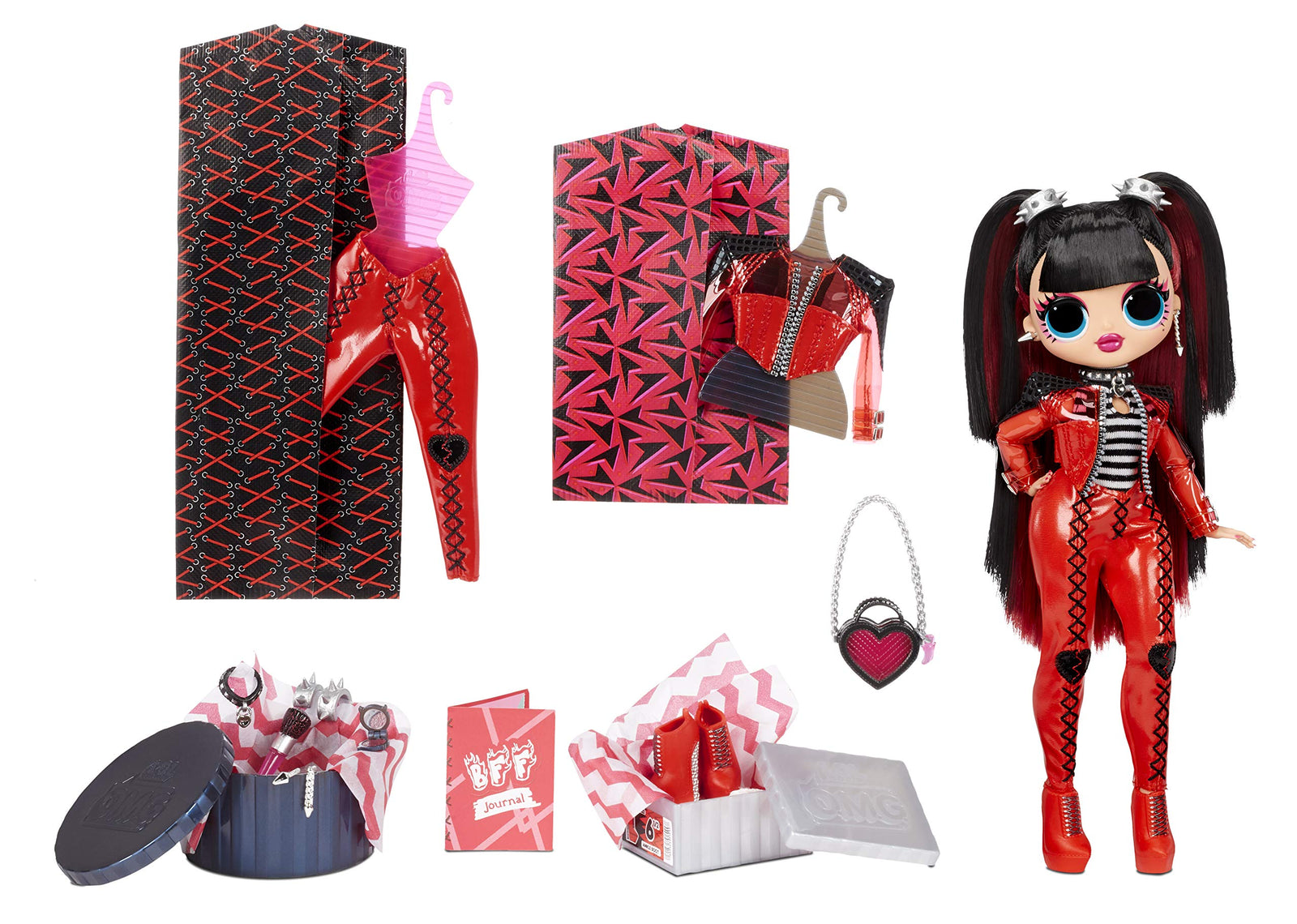 LOL Surprise OMG Spicy Babe Fashion Doll - Dress Up Doll Set with 20 Surprises for Girls and Kids 4+