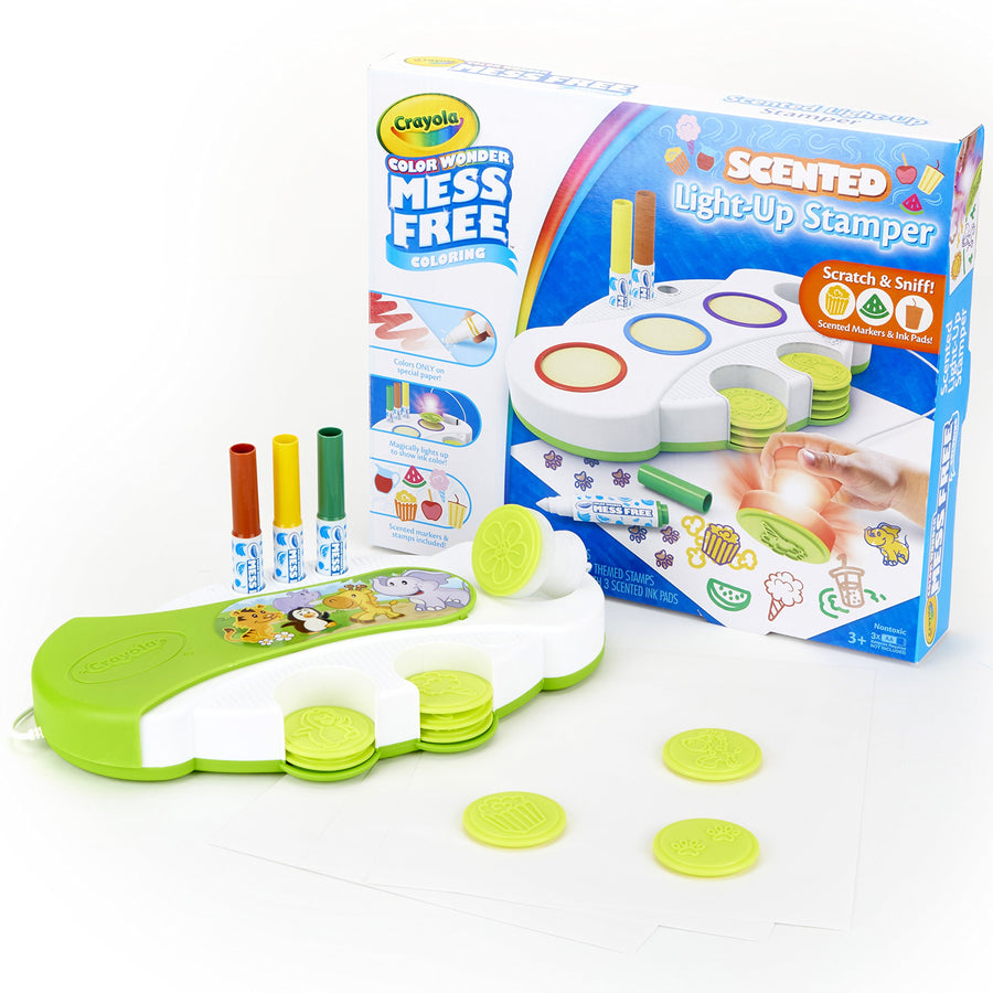 Crayola Color Wonder Light Up Stamper with Scented Inks, Gift for Kids, Ages 3, 4, 5, 6
