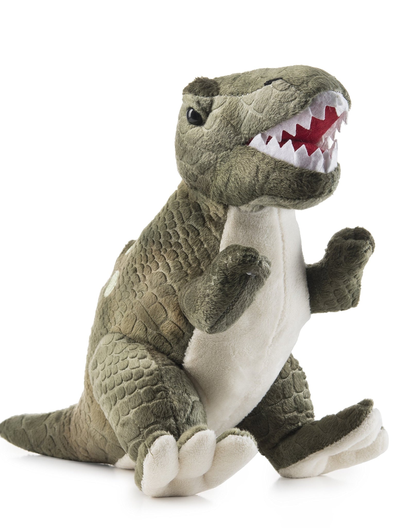 Prextex Plush Dinosaurs 4 Pack 10'' Long Great Gift for Kids Stuffed Animal Assortment Great Set for Kids