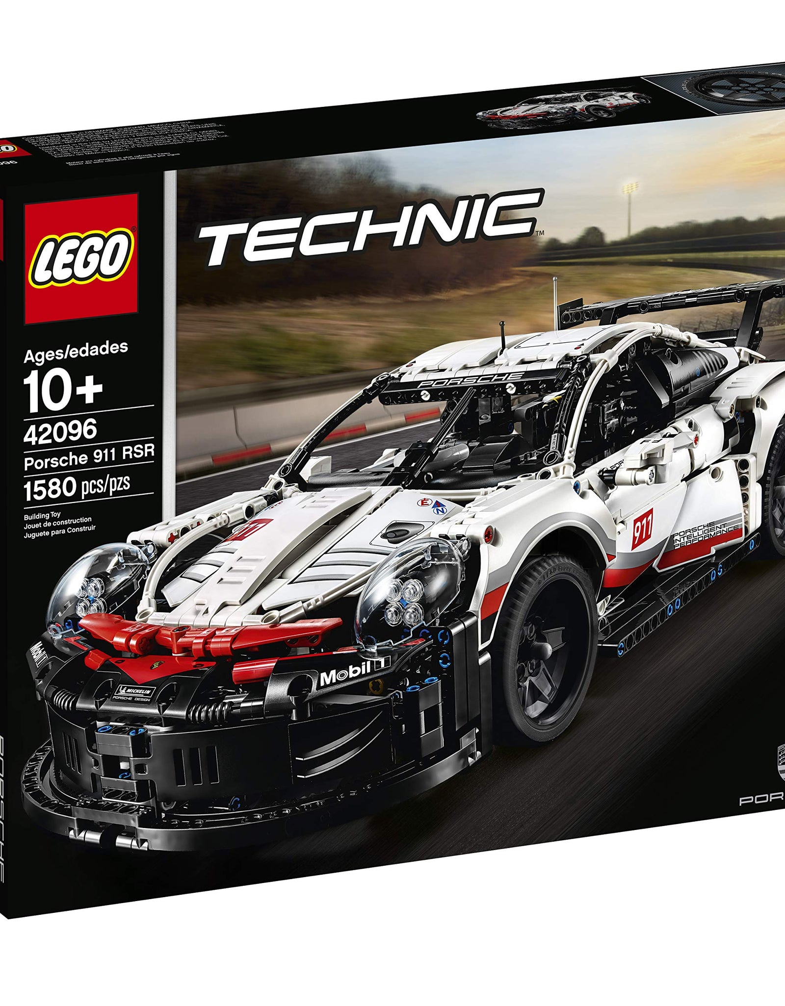 LEGO Technic Porsche 911 RSR 42096 Race Car Building Set STEM Toy for Boys and Girls Ages 10+ Features Porsche Model Car with Toy Engine (1,580 Pieces)