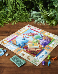 Hasbro Gaming Monopoly Junior: Dinosaur Edition Board Game for 2-4 Players, Fun Indoor Games for Kids Ages 5 and Up, Dinosaur Theme (Amazon Exclusive)
