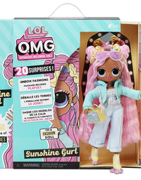 LOL Surprise OMG Sunshine Gurl Fashion Doll - Dress Up Doll Set with 20 Surprises for Girls and Kids 4+
