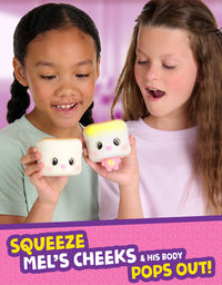 WowWee My Squishy Little Marshmallow – Interactive Doll Collectible with Accessories – Mel (White)
