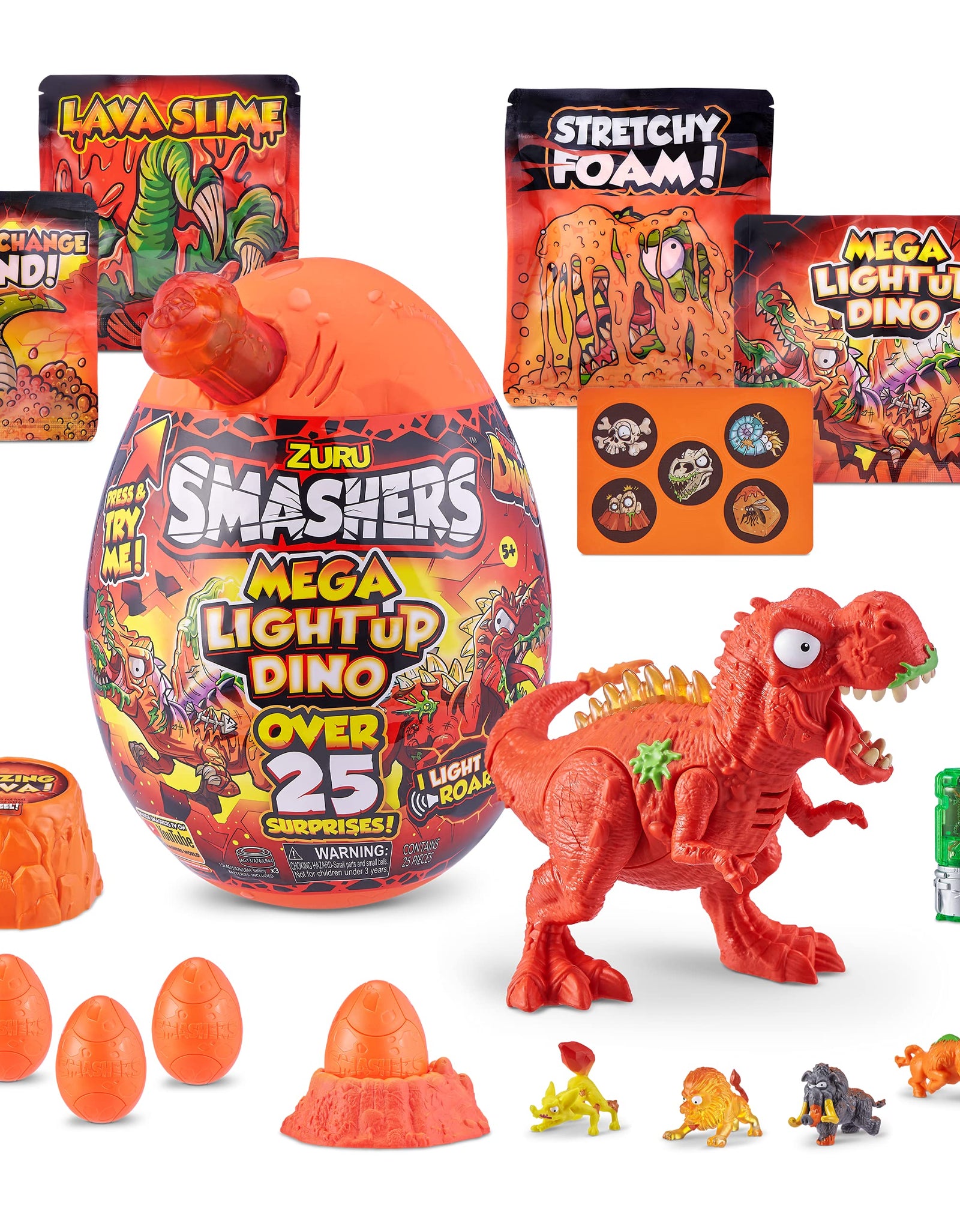 Smashers Epic Egg Series 4 Mega Light-Up Dino T-Rex by Zuru