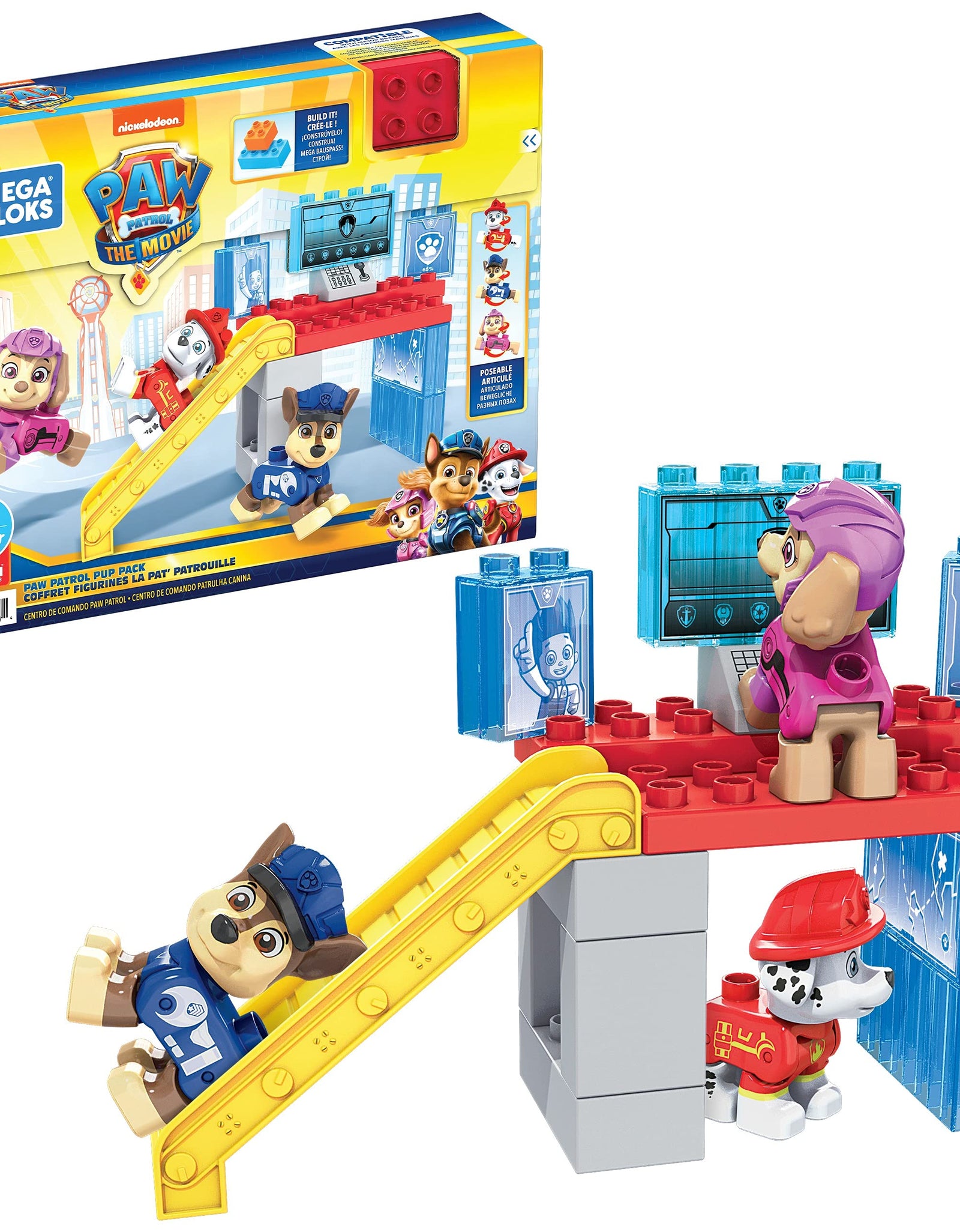 Mega Bloks Paw Patrol Pup Pack, Bundle Building Toys for Toddlers