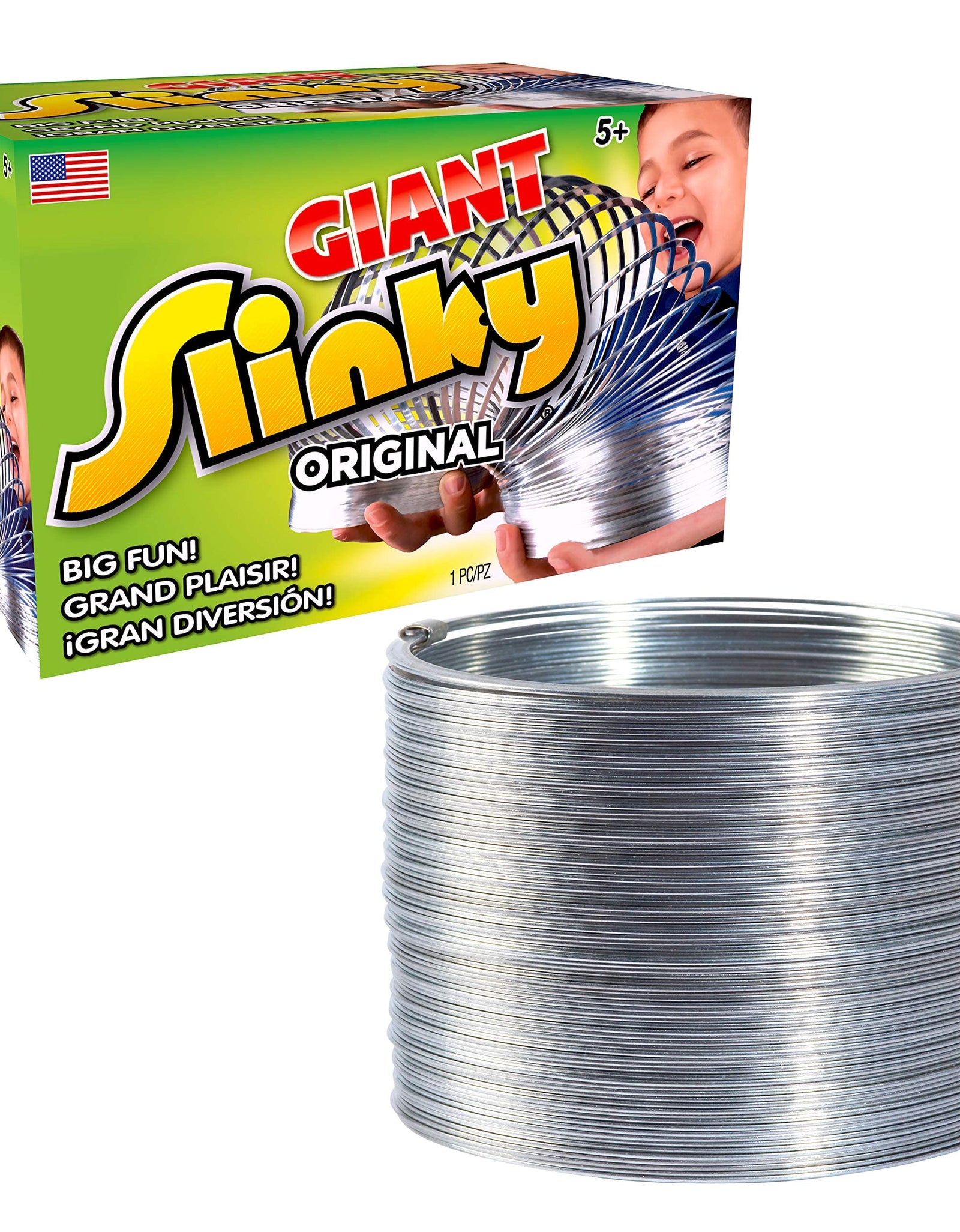 The Original Giant Slinky Walking Spring Toy, Metal Slinky, Toys for 3 Year Old Girls and Boys, Party Favors, Fidget Toys, by Just Play
